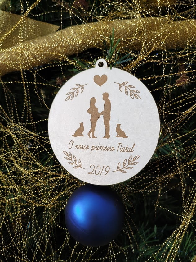Bola de Natal Personalizada Família - 1001 Ideias de Sonho