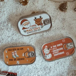 Lata Sardinhas de Chocolate Natal
