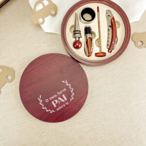 Set acessórios de vinho redondo